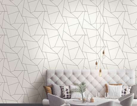York PSW1063RL Fractured Prism Black Peel & Stick Wallpaper