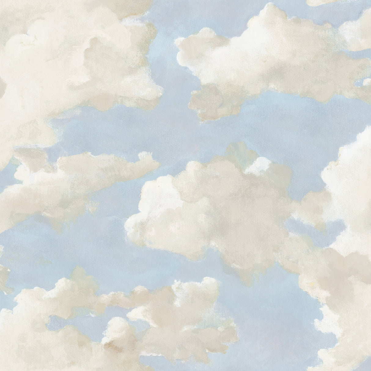 York PSW1079RL Clouds on Canvas Blue Peel & Stick Wallpaper