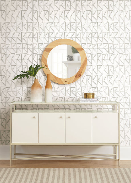 York PSW1253RL Love Triangles  Gold Metallic Peel & Stick Wallpaper