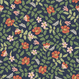 York PSW1314RL Primrose Rose & Navy Peel & Stick Wallpaper