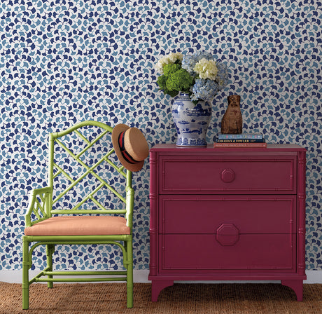 York PSW1390RL Forest Glade Navy Blue Peel & Stick Wallpaper