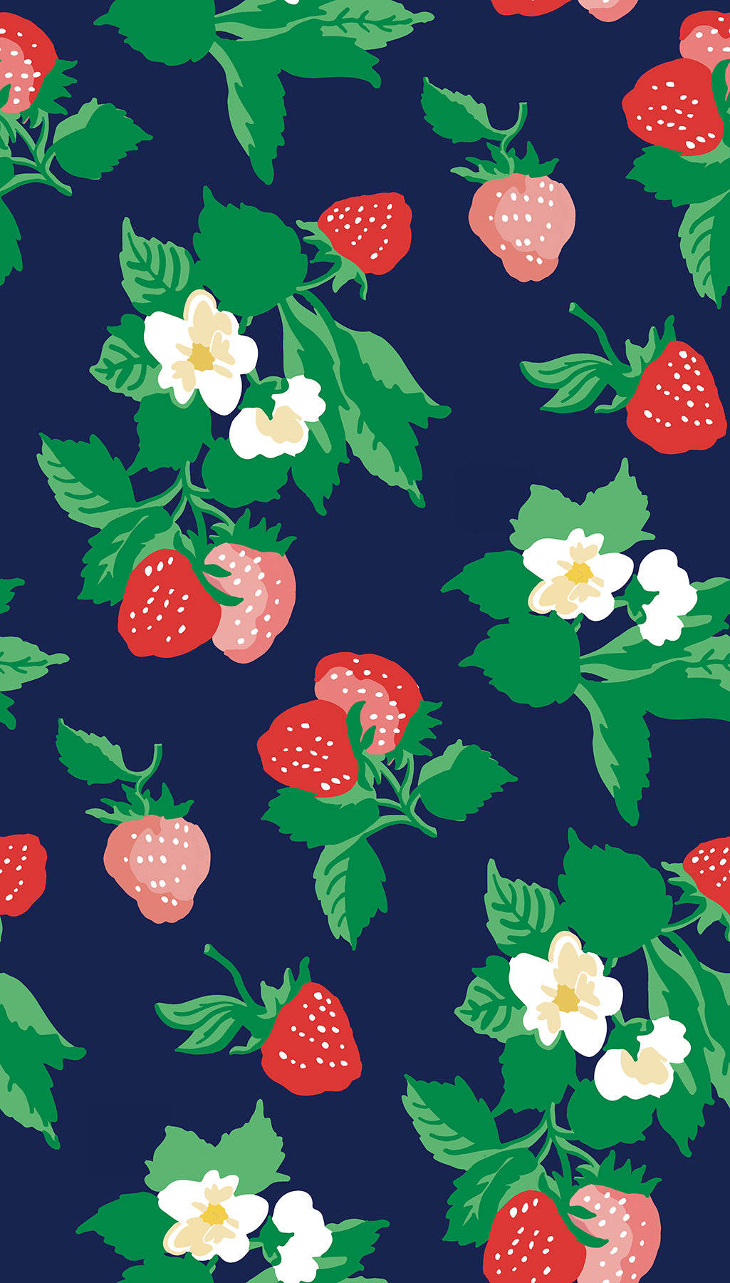 York PSW1396RL Berry Nice Navy Blue Peel & Stick Wallpaper