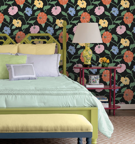 York PSW1399RL Jungle Garden Nightfall Peel & Stick Wallpaper