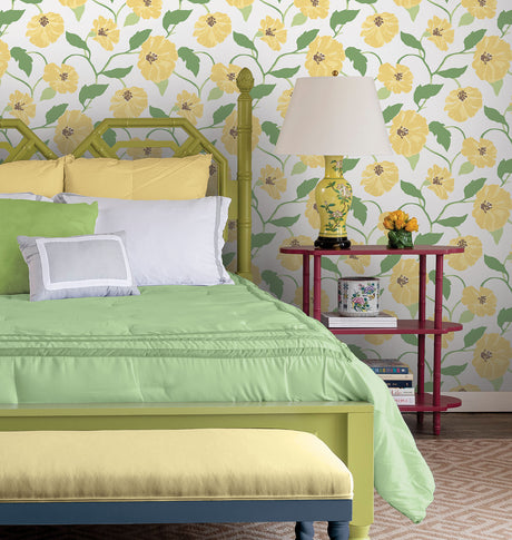 York PSW1401RL Jungle Garden Lemon Grove Peel & Stick Wallpaper