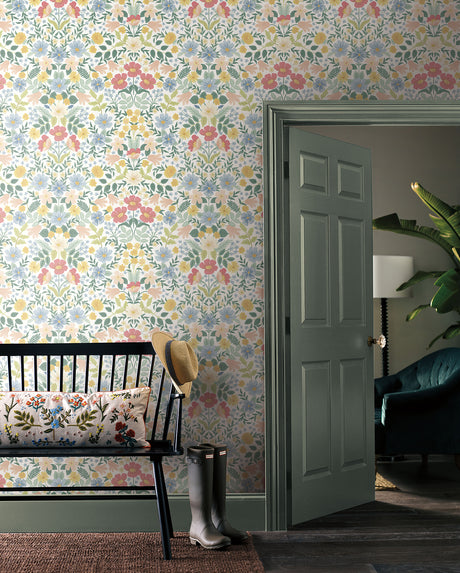 York PSW1474RL Bramble Garden Pastel Multi Peel & Stick Wallpaper