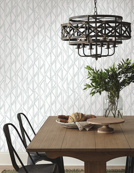 York PSW1501RL Sideways Sketch Blue Wallpaper