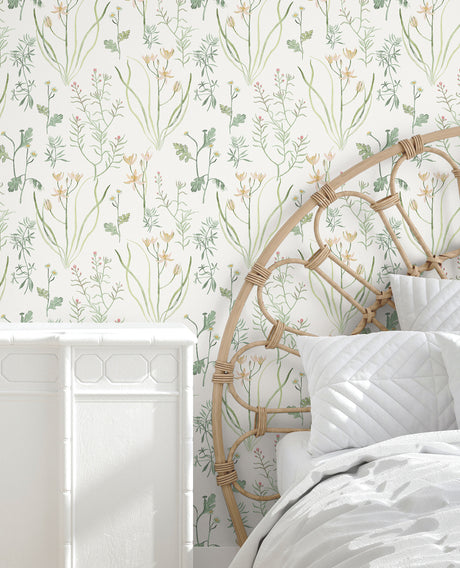 York PSW1519RL Alpine Botanical Peach Peel & Stick Wallpaper