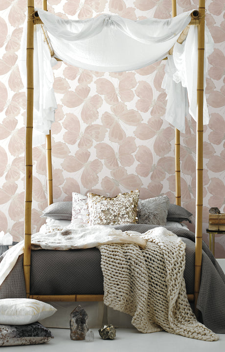York PSW1567RL Inner Peace Champagne Peel & Stick Wallpaper