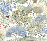 York Wallcoverings PSW1695RL Everbloom Forest Butter Botanic