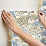 York Wallcoverings PSW1695RL Everbloom Forest Butter Botanic