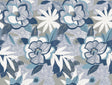 York Wallcoverings PSW1699RL Fantasium Blue Floral Peel + St