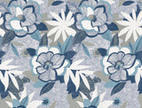 York Wallcoverings PSW1699RL Fantasium Blue Floral Peel + St