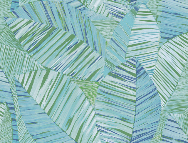 York Wallcoverings PSW1704RL Crown Canopy Blue Palm Peel + S