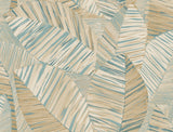York Wallcoverings PSW1706RL Crown Canopy Teal Palm Peel + S