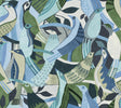York Wallcoverings PSW1708RL Fauvist Flock Green Abstract Pe
