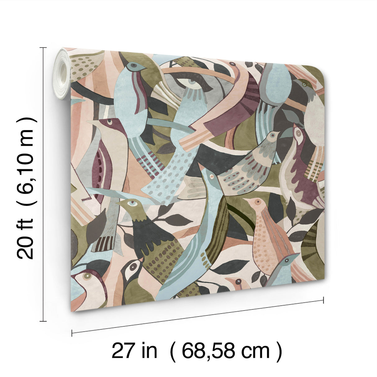 York Wallcoverings PSW1709RL Fauvist Flock Plum Abstract Pee
