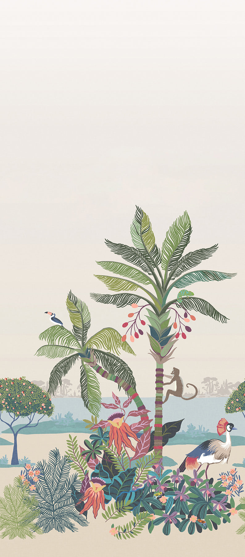 York Wallcoverings PSW1711M Tropical Lagoon Earthy Premium P