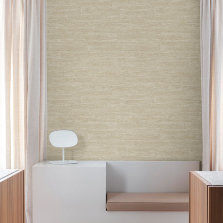 Galerie Precious Weaves Textile Plain Beige Wallpaper PW1003