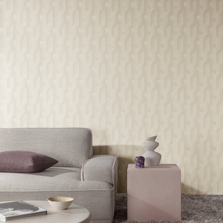 Galerie Precious Weaves Geometric All-over Beige Wallpaper P