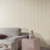 Galerie Precious Weaves Geometric All-over Beige Wallpaper P