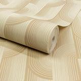 Galerie Precious Weaves Geometric All-over Beige Wallpaper P