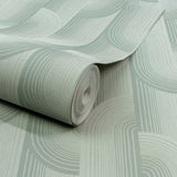 Galerie Precious Weaves Geometric All-over Blue Wallpaper PW