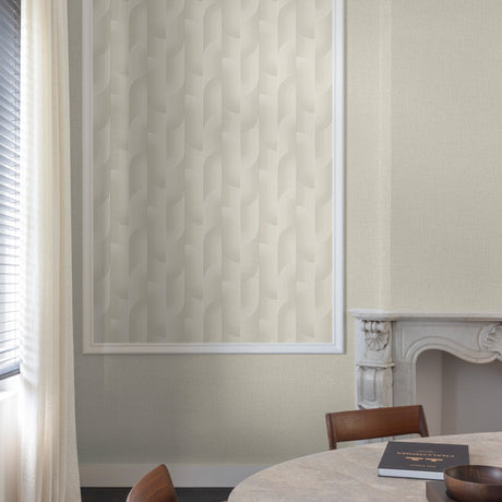 Galerie Precious Weaves Geometric All-over Cream Wallpaper P