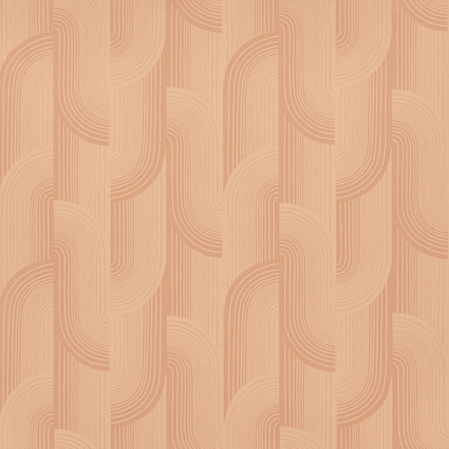 Galerie Precious Weaves Geometric All-over Orange Wallpaper 