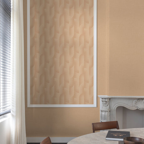 Galerie Precious Weaves Geometric All-over Orange Wallpaper 