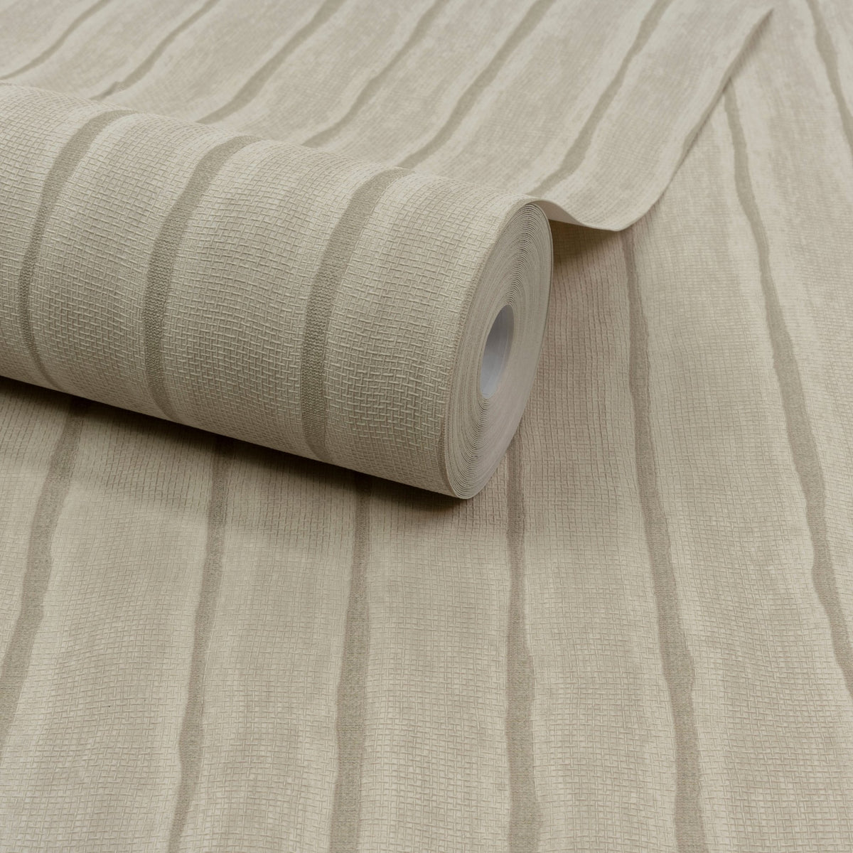 Galerie Precious Weaves Irregular Stripes Beige Wallpaper PW