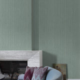 Galerie Precious Weaves Irregular Stripes Blue Wallpaper PW4
