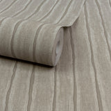 Galerie Precious Weaves Irregular Stripes Brown Wallpaper PW
