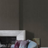 Galerie Precious Weaves Irregular Stripes Black Wallpaper PW