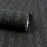 Galerie Precious Weaves Irregular Stripes Black Wallpaper PW