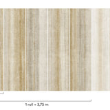 Galerie Precious Weaves Styled Stripes Beige Mural PW6002