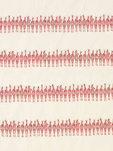 Scalamandre PZ 00028691 RED ZEBRAS ON PARADE Fabric - Eade's Wallpaper