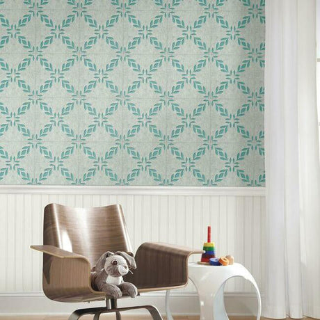 QuietWall QWS1021 Botanical Trellis Acoustical Peel + Stick Tiles - Eade's Wallpaper