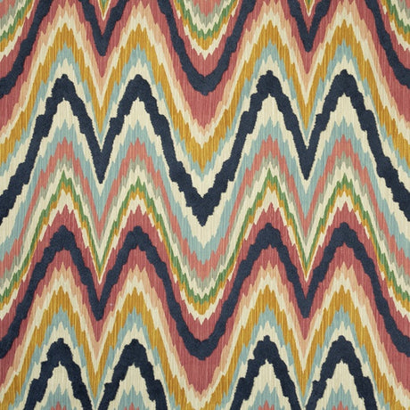 Ikat-Cayenne Mitchell MDS FF-2203-03 Chevron,Contemporary,Global,Ikat,Texture Azuki - Eade's Wallpaper