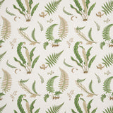 G P & J BAKER R1324.1.0 FERNS - LINEN STONE/GREEN Fabric - Eade's Wallpaper
