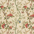 G P & J BAKER R1368.2.0 PEONY & BLOSSOM SAGE/BEIGE Fabric - Eade's Wallpaper