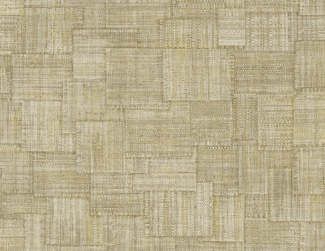 Seabrook Designs RA41704 Woven Blocks Wallpaper