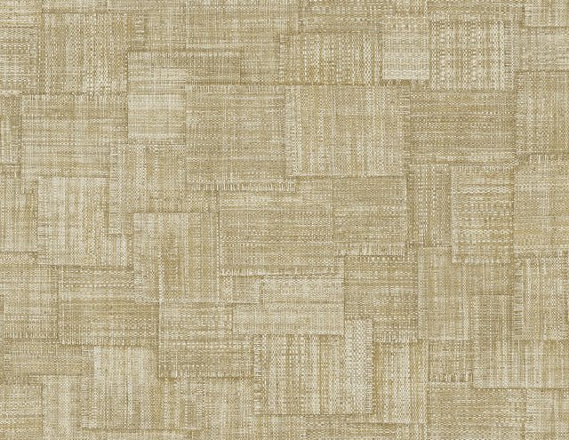 Seabrook Designs RA41705 Woven Blocks Wallpaper