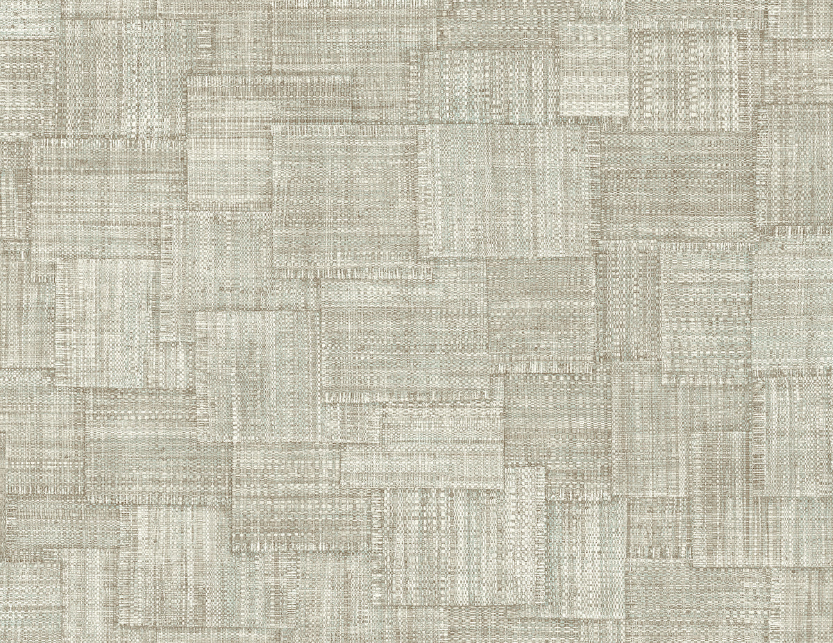 Seabrook Designs RA41708 Woven Blocks Wallpaper