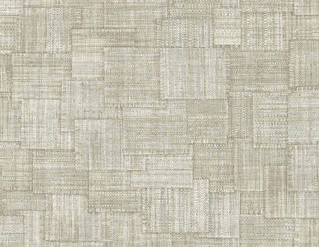 Seabrook Designs RA41708 Woven Blocks Wallpaper