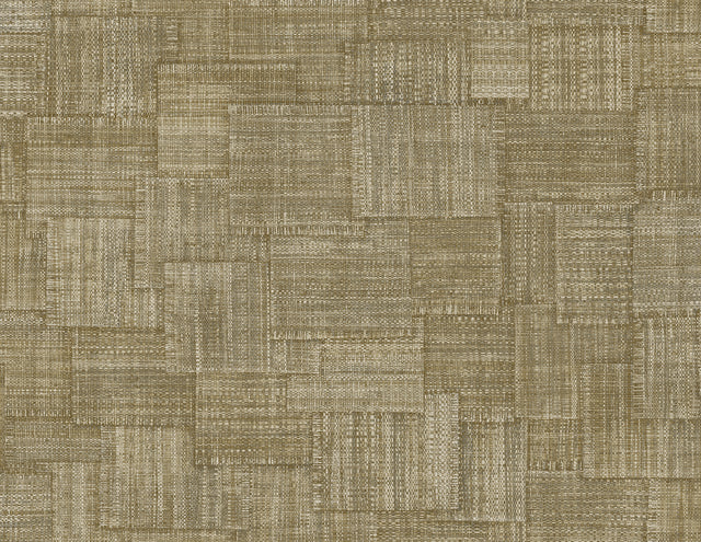 Seabrook Designs RA41712 Woven Blocks Wallpaper