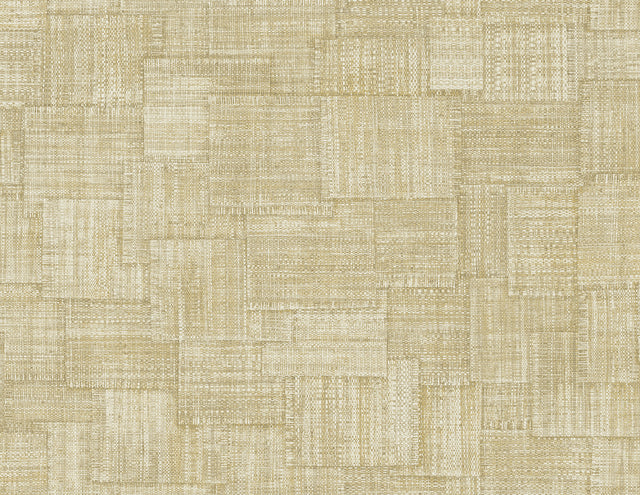 Seabrook Designs RA41714 Woven Blocks Wallpaper