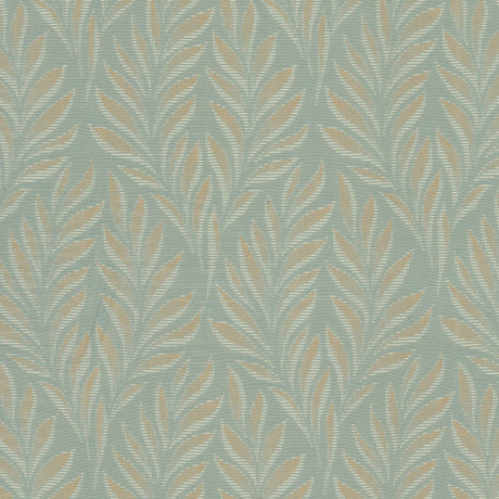 STOUT RANG-1 RANGOON 1 AQUA Fabric - Eades Wallpaper & Fabric