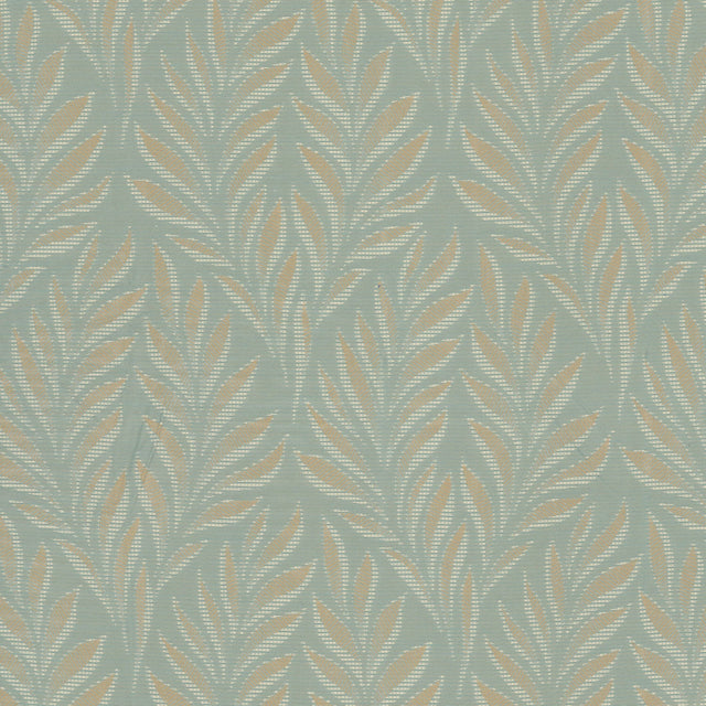 STOUT RANG-1 RANGOON 1 AQUA Fabric - Eades Wallpaper & Fabric