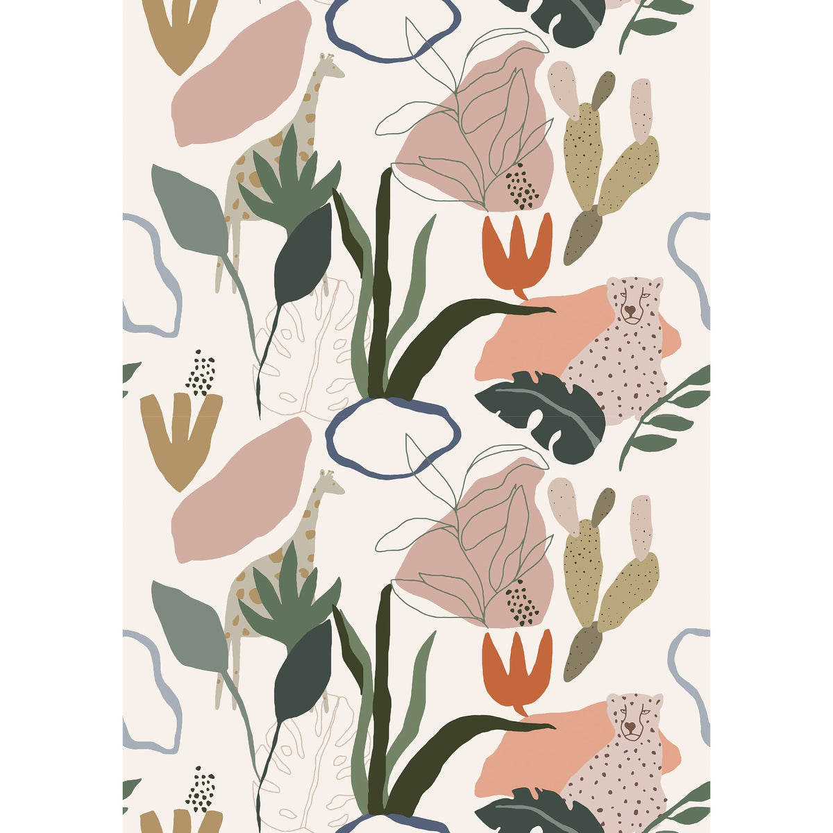 Galerie Day Dreamers Safari Pink Mural RB246