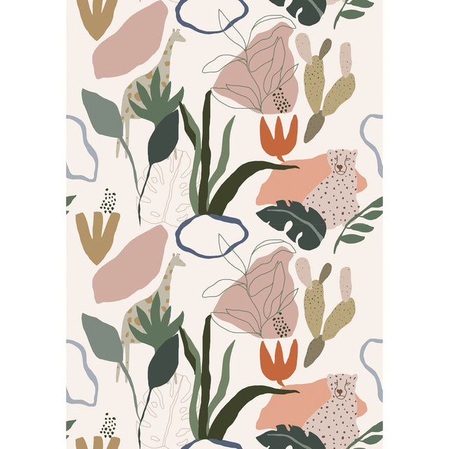 Galerie Day Dreamers Safari Pink Mural RB246